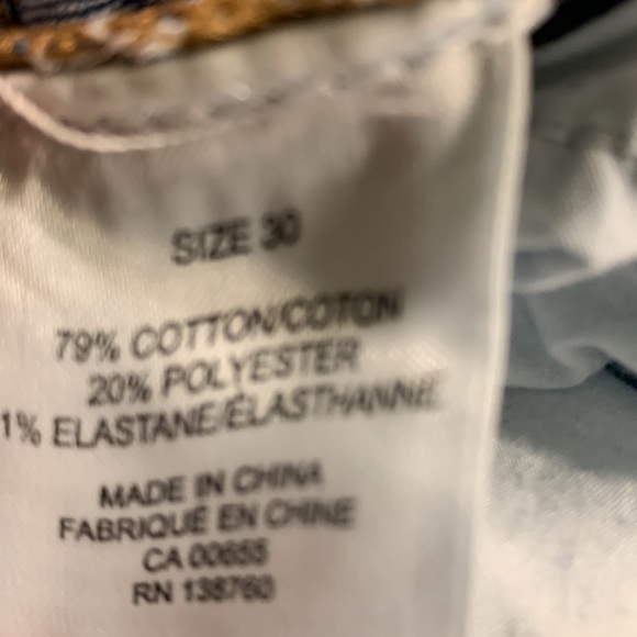 D/C Denim Pull up Capri Pants Size 5 - Picture 5 of 5